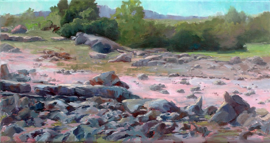 Rockbed in Utah 12x24 $975 at Hunter Wolff Gallery